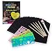 Rainbow Scratch Paper, Mega Value 20 Sheet Rainbow Art Scratch Boards.(2 Stylus and 2 rulers)