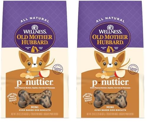 Old Mother Hubbard Wellness P-Nuttier Dog Biscuits, Natural, Trai...