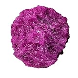 Apengshi Red Corundum Raw Stones Natural Crystal and Healing Stones Rough Rocks Reiki Chakra Fountain Home Garden Decor Yoga Meditation DIY Stone 1.2-2''