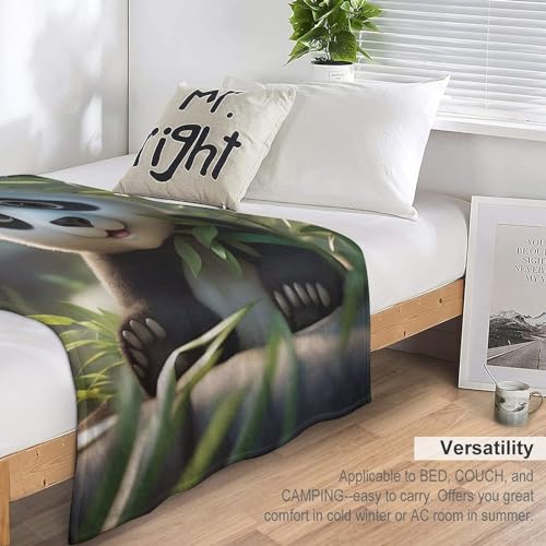 Couverture polaire plaid panda douce couverture lit légère couverture canapé chaude
