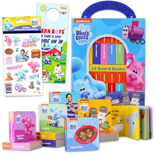Blue's Clues My First Board Books Set - Bundle with 12 Blue's Clues Board Books for Toddlers, Kids Plus More | Blue's Clues Educational Toys