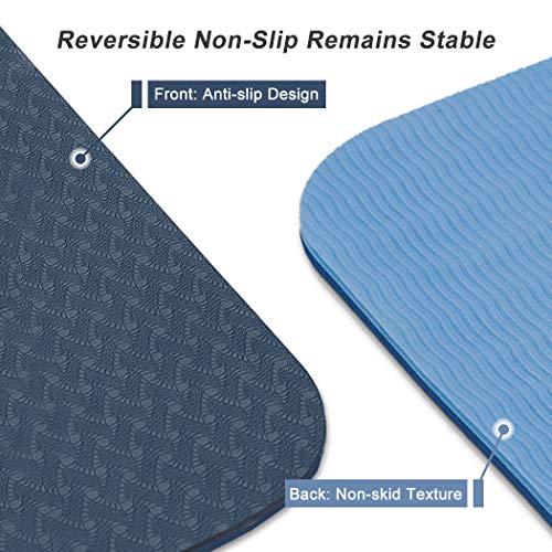 image for YOUYUAN Yoga Mat, Non-Slip Texture Pro Yoga Mat Eco Friendly Exercise 