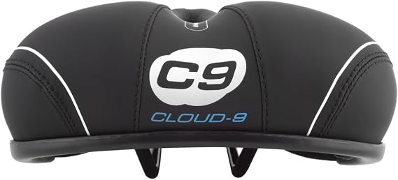 Sunlite Cloud-9 Bicycle Non-Suspension Comfort Saddle, Comfort Select, Tri-color