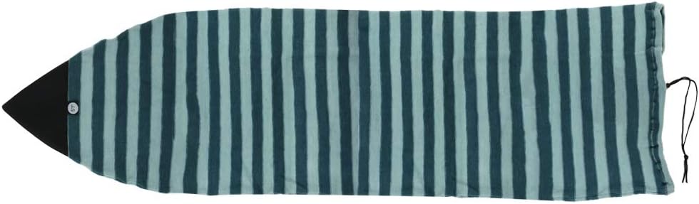 Weight Surfboard Sock ive Bag - Green Stripe, Adjustable Drawstring, Padded Nose or - Suitable for Surfboard, Shortboard, Funboard, and More - 6.8ft - 5.1ft