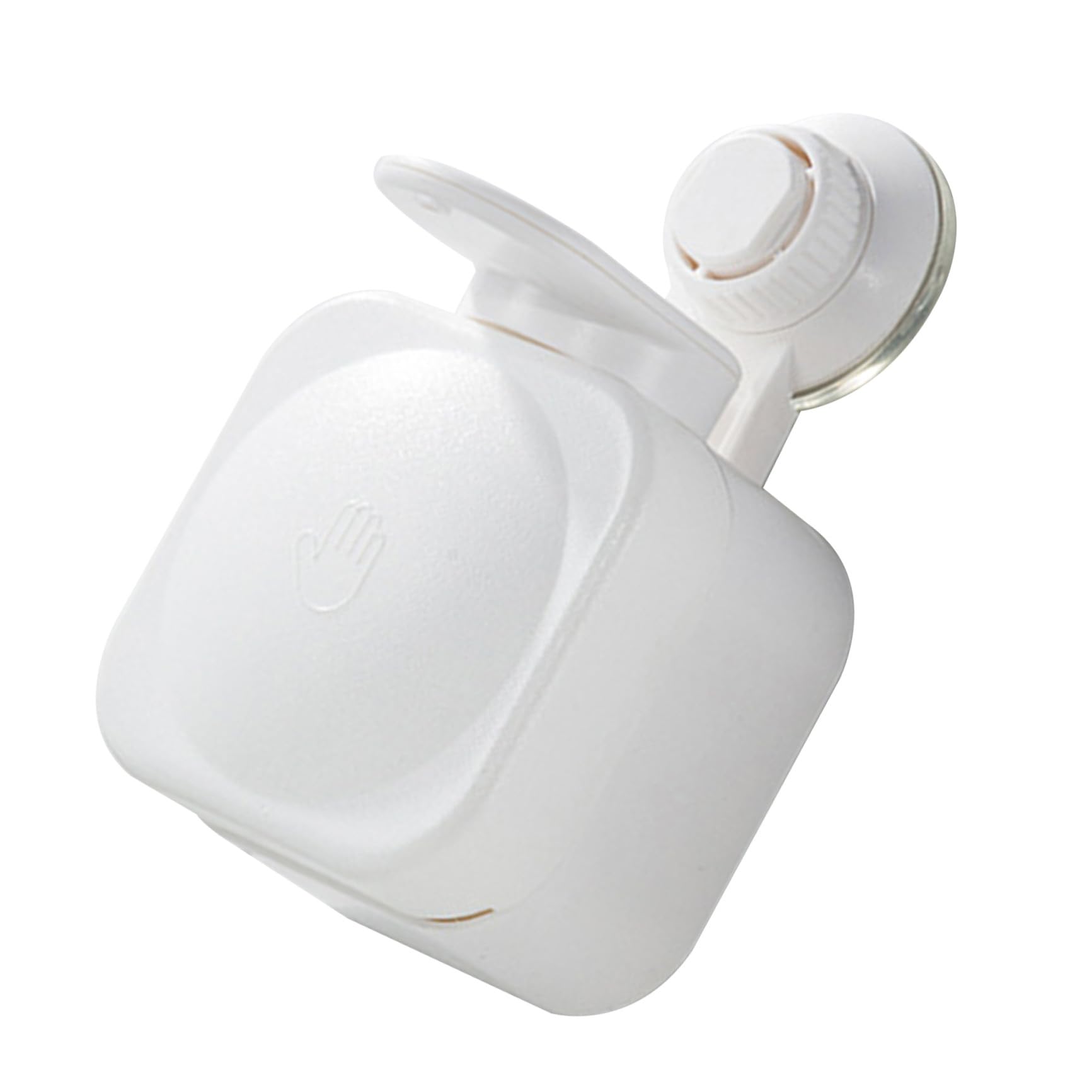 Dispenser di Sapone da Parete a Ventosa per Bagno, Distributore Manuale di Shampoo e Bagnoschiuma, senza Foratura, per Superfici Lisce come Piastrelle e Vetro, Facile da Premere,