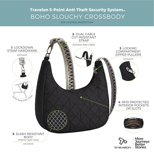 Travelon Anti-Theft Boho Slouchy Crossbody3