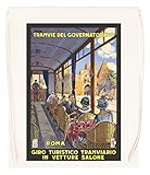 Haute qualité Italy Vintage Travel Poster Beige Sac de Sport à Cordon Drawstring Gym Bag Backpack