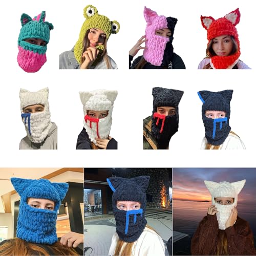 Chapeaux d'oreille tricotés main d'exception, les parfaits accessoires photo d'Halloween - 2