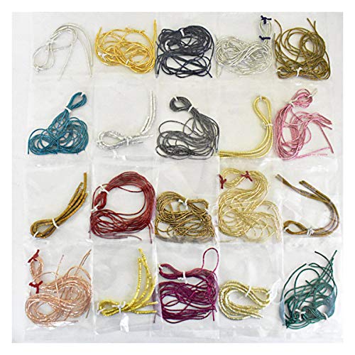 Embroiderymaterial Embroidery & Jewelry Making Wires Metallic Wires French Wires Bullion Wires Different Sizes - 20 Styles - 5Gram/Style - Total Weight 100Gram