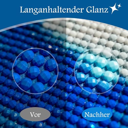 Cieex Diamond Painting Versiegelung, 450ml Diamond Painting Kleber, Diamond Painting Zubehör zum Glitzereffekt und Schutz von Diamanten