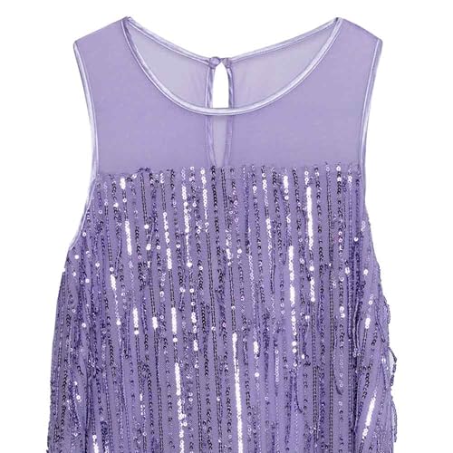 Speechless Girls' Sleeveless Fringe Sequin Party Dress3