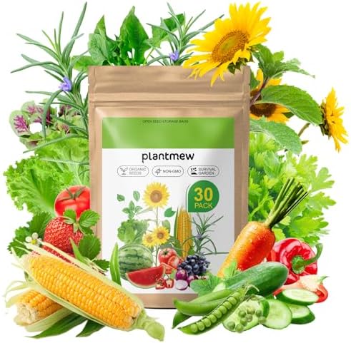 【Seed Vault】 Heirloom Vegetable Seeds Planting Kit - 15,000+ Non-...