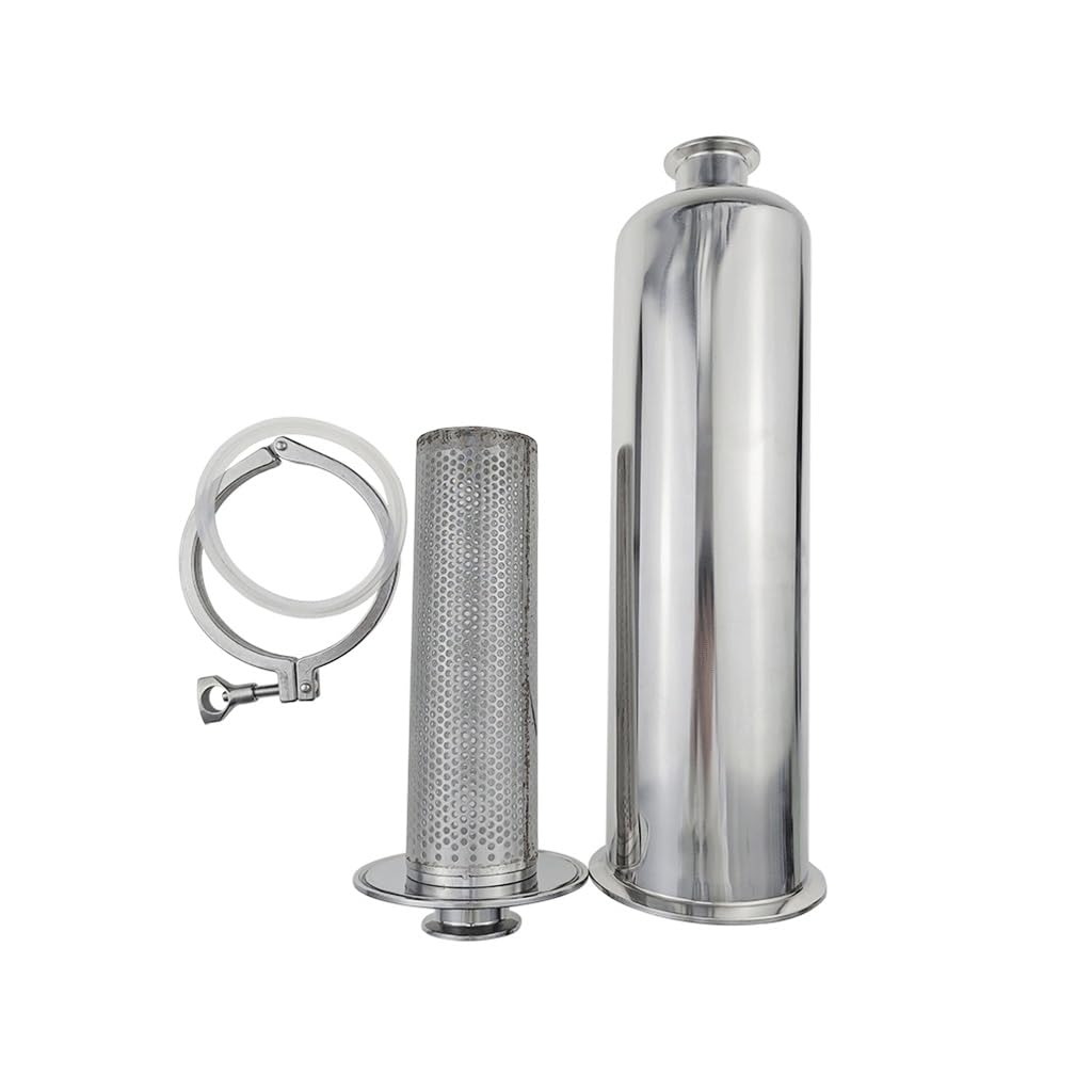Blutdpsxy One Color 1.5” Tri Clamp Sanitary Filter - Stainless Steel Ss304 Straight Filter Mesh For Dairy, Food, And Beverage Applications(1In 100Mesh)