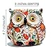 Owl Planter, Owl Succulent Pots, Funny Plant Pots Indoor/Outdoor, Decorative Garden Flower Pot, Cute Small Planters for office Home Decor, Unique Statue Figurine Gifts for Women Mother Teacher Red