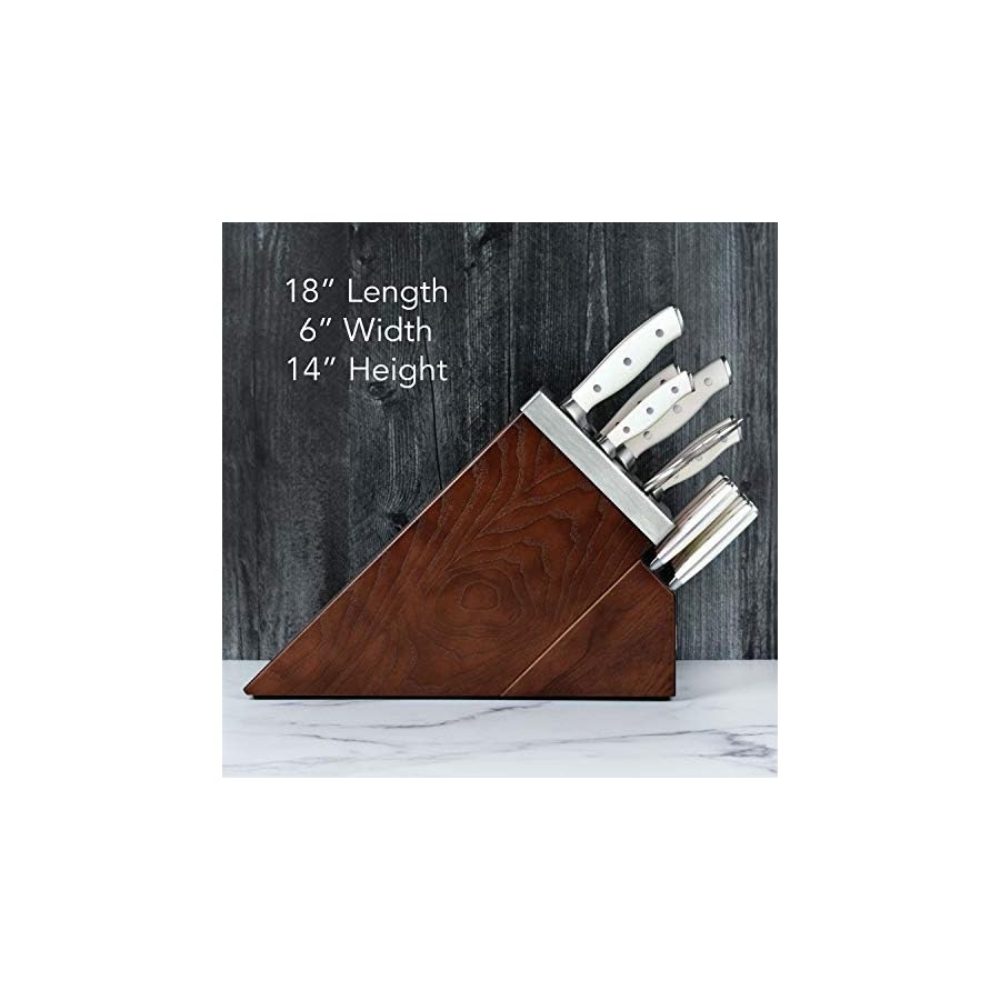 Henckels Forged Accent 20 Piece Self Sharpening Knife Block Set with Off-White Handles