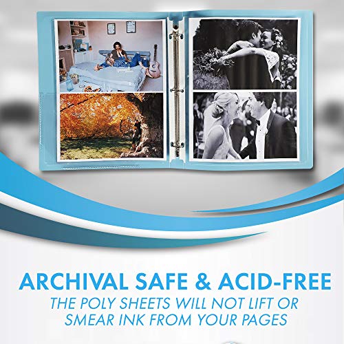 Sheet Page Protectors Binder Sleeves - Designed to Protect Frequently Used 8.5 x 11 inches Plastic Covers for Paper, for 3 Ring Binders, 400ct