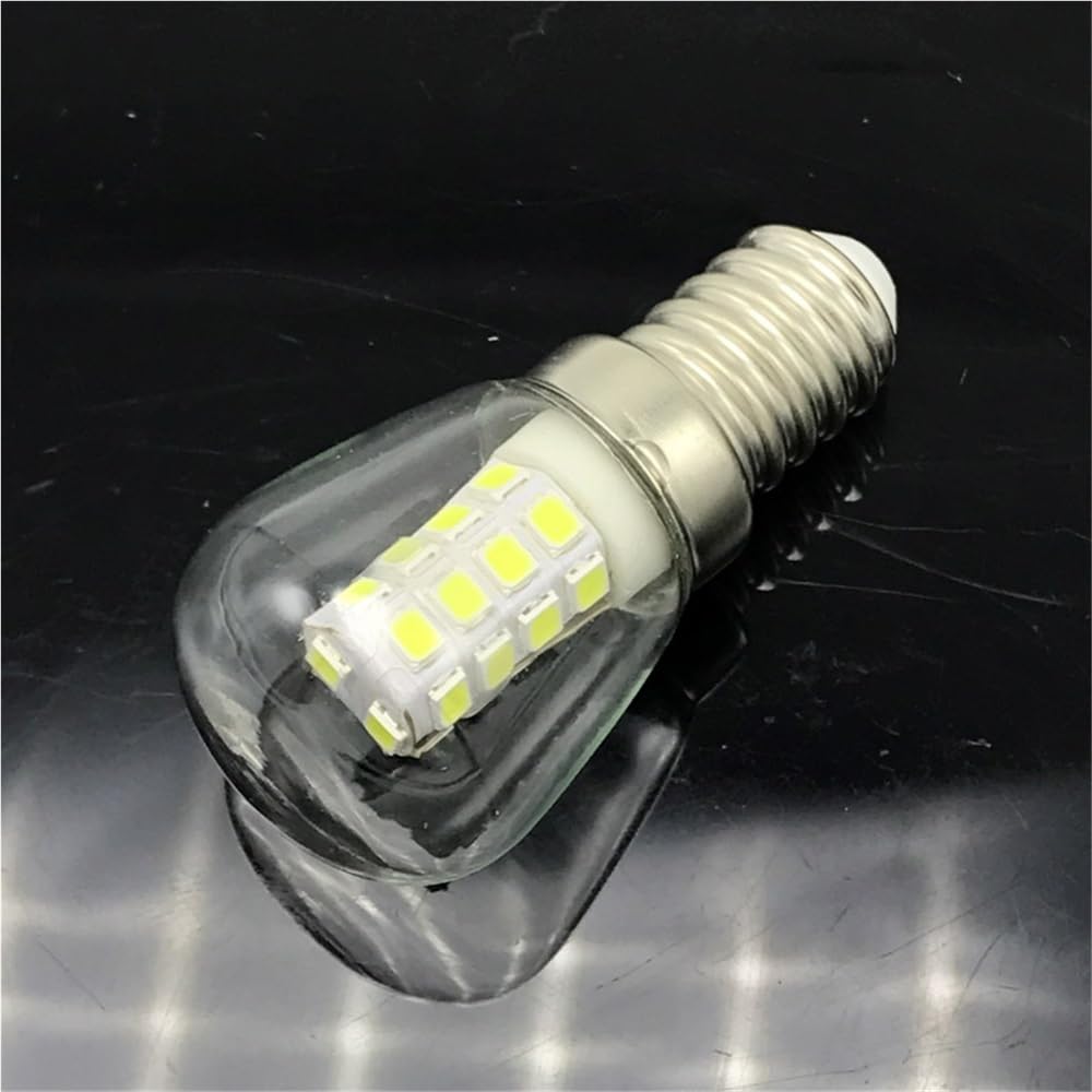 HHF, Confezione da 20 lampadine a sfera a LED AC220V ST26 3W E14 for macchina da cucire(Warm white)