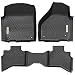 YITAMOTOR Floor Mats for Ram 1500, Custom Fit Floor Liners for 2019 Ram 1500 Classic Quad Cab, 2012-2018 Dodge Ram 1500 Quad Cab Only, 1st & 2nd Row All Weather Protection