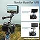 SIRUI Kamera Monitorhalterung mit 3/8-16 ARRI-Aufnahmezapfen, 360° schwenkbar und 180° neigbarVerstellbare Feld-Monitorhalterung mit dehnbarem Anti-Twist-Zapfen für 5 und 7 Monitor, AM-MTA