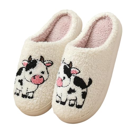 Animal Slippers for Women Comfortable Warm Open Toe Non Slip Cozy Home Slippers Couples Winter Cute Flat Shoes2