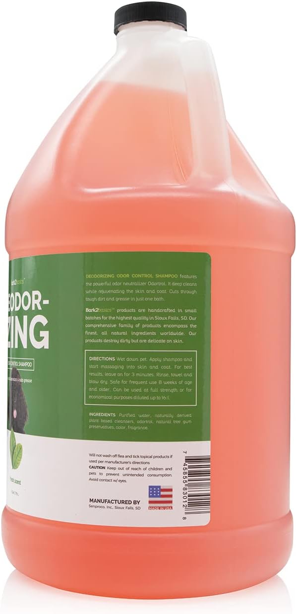 Bark2Basics Deodorizing Dog Shampoo, 1 Gallon | Powerful Odor Neutralizer Odortrol, Naturally Derived Ingredients, Eliminates Smelly Pet Odors, Powerful Deodorizing Formula, Professional Grade - Image 2
