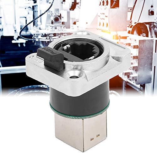 Weikeya Easy to Install RJ45 Right Angle Connector, -40- 80 with Zinc Alloy Chrome RJ45-40-+80