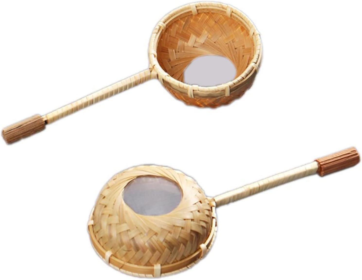 Tea Filters Handmade Bamboo Tea Filter can be reused. Filter Tea Making Tools Colander Gadgets Tea Making Sieve Tea Set