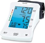 Moniteur de pression artérielle, bras supérieur automatique, manche large 22–42 cm 2 Mémoire utilisateur, 120 Lectures, grandes LCD Affichage, indicateur de risque d'hypertension, sac de transport portatif