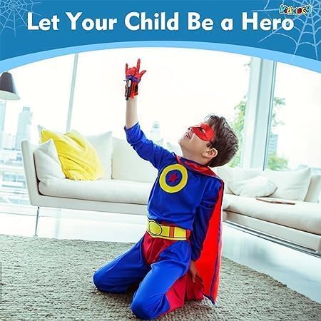 Image of Spider Web Shooters Toy for Kids Fans, Hero Launcher Wrist Toy Set,Cosplay Launcher Bracers Accessories,Sticky Wall Soft Bomb Funny Children's Educational Toys,multicolor
