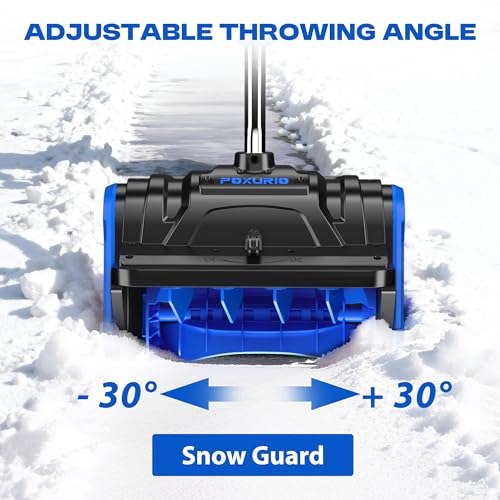 40V Electric Cordless Snow Shovel, 13 Inch Brushless Snow Blower with 2×4.0Ah Batteries & Fast Charger, 25FT Throw Distance Snow Shovel for Driveway, Patio, Deck, Walkway - Image 4