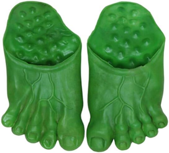 Cosplay Green Giant Feet Count Slippers Costume Masquerade Props Green