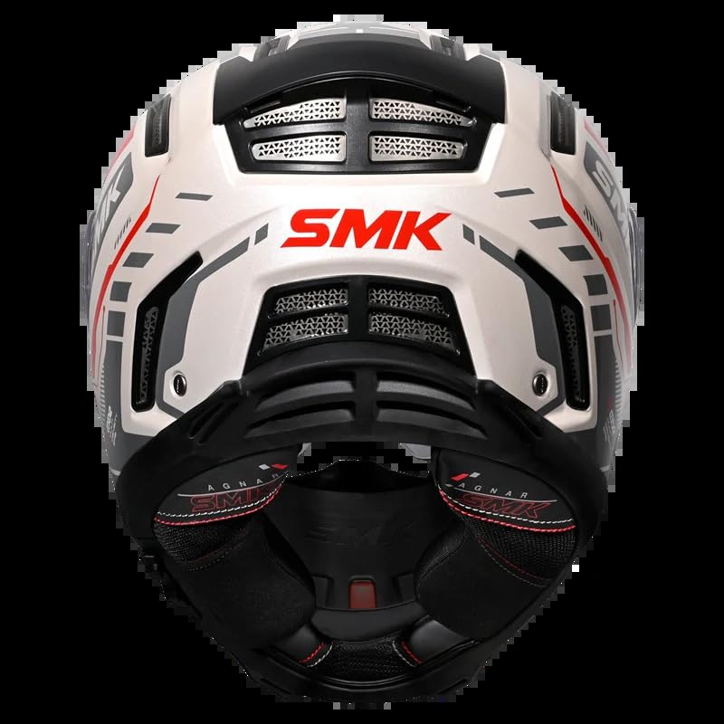 Image of SMK Agnar TEKTRON Full Face Dual Visor Helmet, ISI, DOT & ECE 22.06 Certified, Pinlock 30 Insert