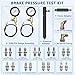 KTTOOL Brake Pressure Gauge, Universal Brake Pressure Tester, 0-3500PSI ABS Hydraulic Oil Pressure Gauge Kit, Brake System Test Diagnostic Tool for Car Truck