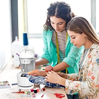 Mini Sewing Machine for Beginners, Electric Sewing Machines with 42PCS Sewing Tools and Extension Table, Gift for Kids