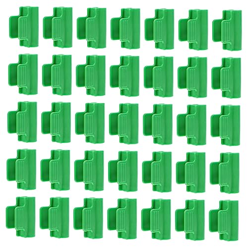 SHINEOFI 40 pezzi Clip per Giardino Morsetti Verdi per Fissaggio Pellicola Serra Supporto Estensione Piante Clips per Giardino e Tunnel Accessori Pratici per Fissaggio Film e Reti