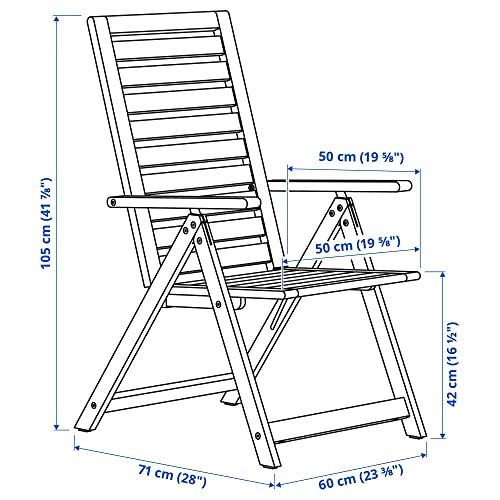 Fauteuil inclinable d'extérieur ProTuning NÄMMARÖ pliable marron clair