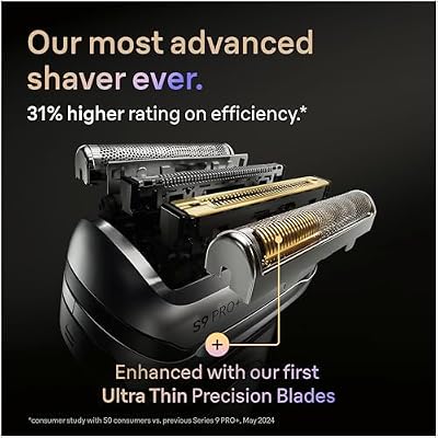 Series 9 Men's Electric Shaver Head ORIGINAL Replacement Blade, Silver 92S
