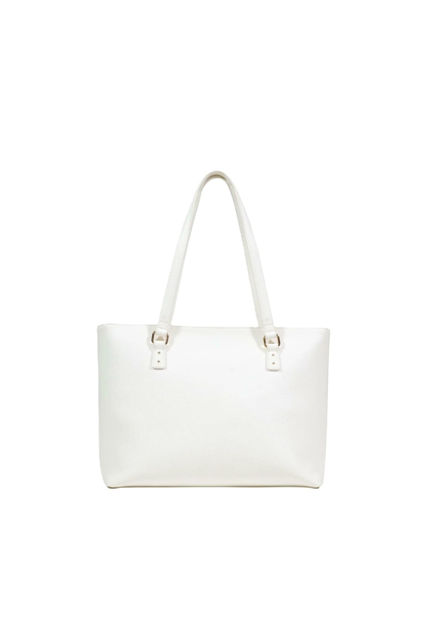 Liu Jo Halona Borsa Shopping L, Cream, Similpelle Ecosostenibile, 42 x 27 x 13 cm, con Cerniera e Tasca Interna, Logo in Rilievo