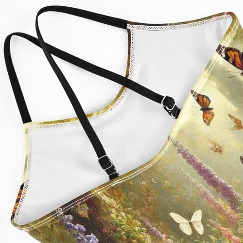 Flower Sea Butterfly Girls Bathing Suit Swimsuit Swimwear Summer Beach One Piece Swimsuits4