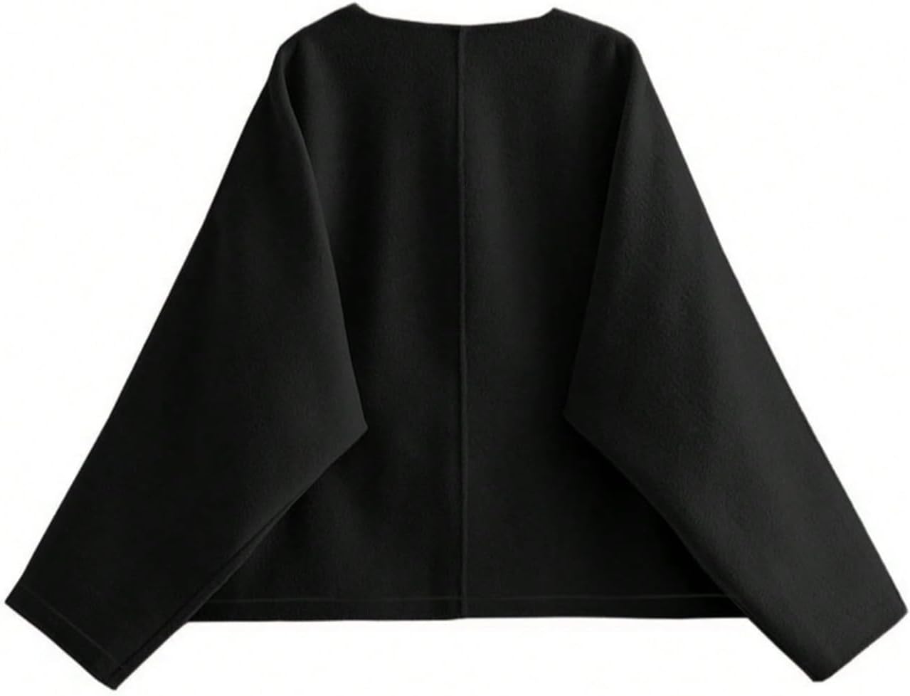 GORGLITTER Women's Oversized Trench Coat Fall 2025 Button Up Jacket Long Sleeve V Neck Peacoats - Image 4