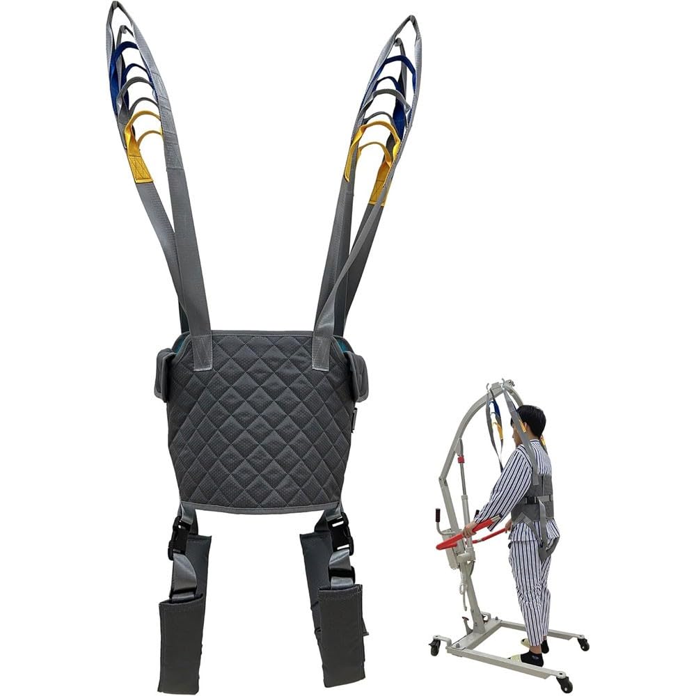 Arnés Elevación Paciente Cuerpo Completo, Grúa De Paciente, Eslinga De Elevación con Accesorios De Bucle,Estar De Pie para Entrenamiento De Apoyo para Caminar L