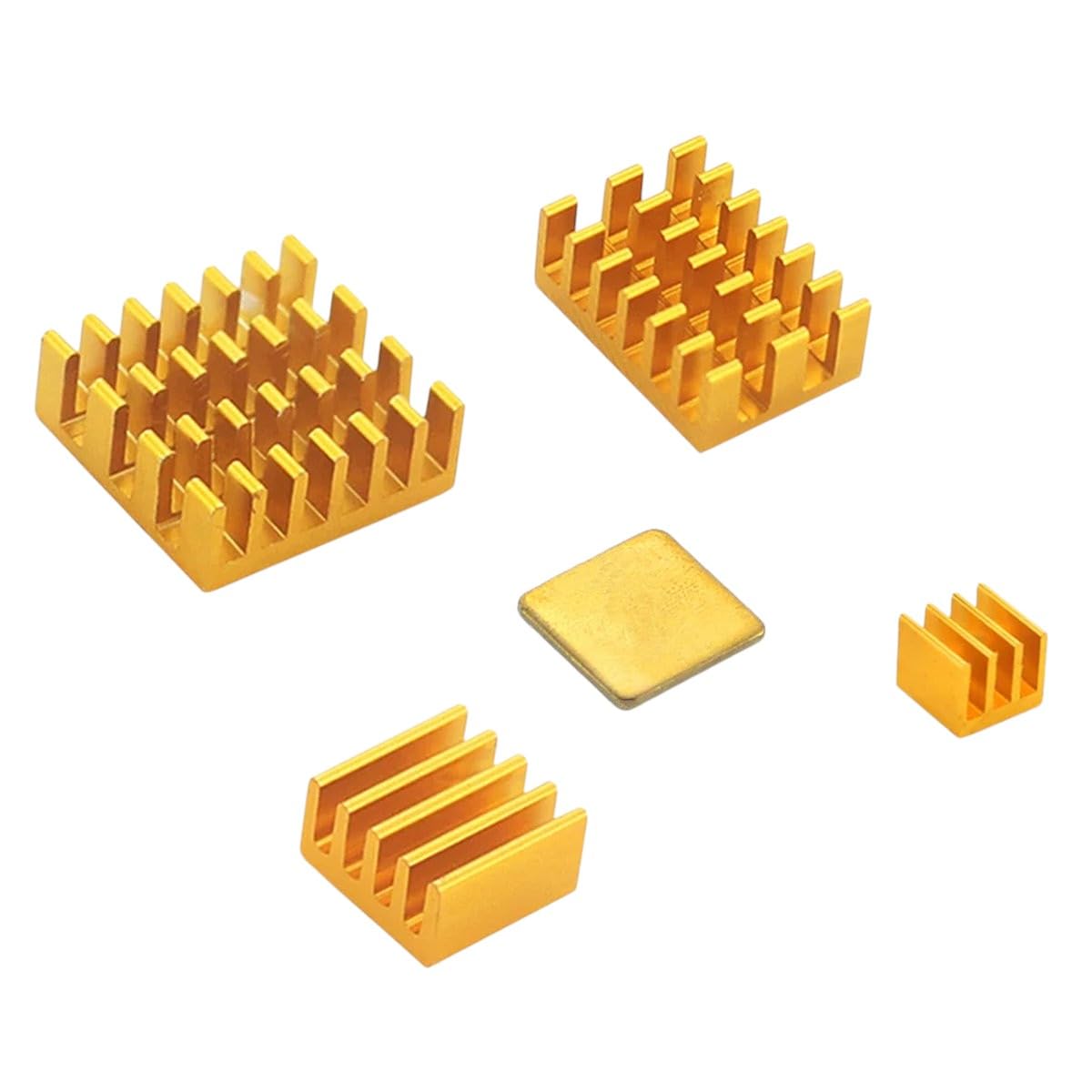 Option35PCS Aluminum Heatsink Radiator Cooler for 4B Pure Copper Kit 2/3/4 3B+ New 2025 High Reliable Electronic Component, Precision, Stable Performance