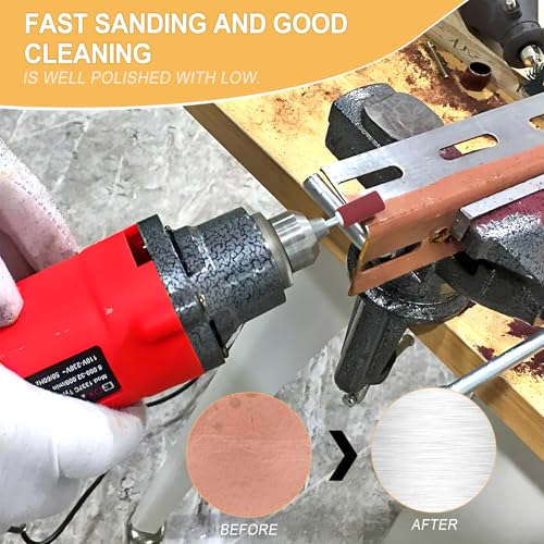 LPZMPZ 242 Stk Schleifhülsen Nagelfräser mit 80/120/180 Körnung Schleifzylinder Kompatibel mit Dremel Drehwerkzeug Schleifaufsätze Einschließlich 240 Stück Schleifhülsen+2 Stück Schleiftrommel