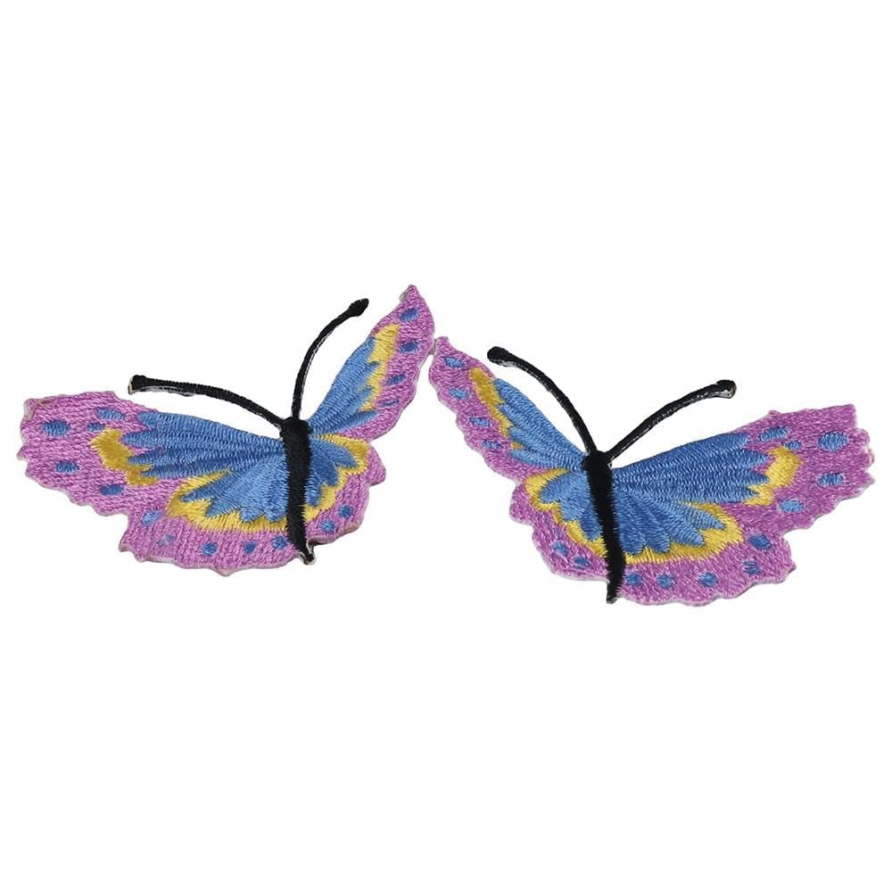 10 parches de mariposa en parches, parches de bordado, parches de reparación para decoración de bricolaje, jeans, chaquetas, bolsos, tela