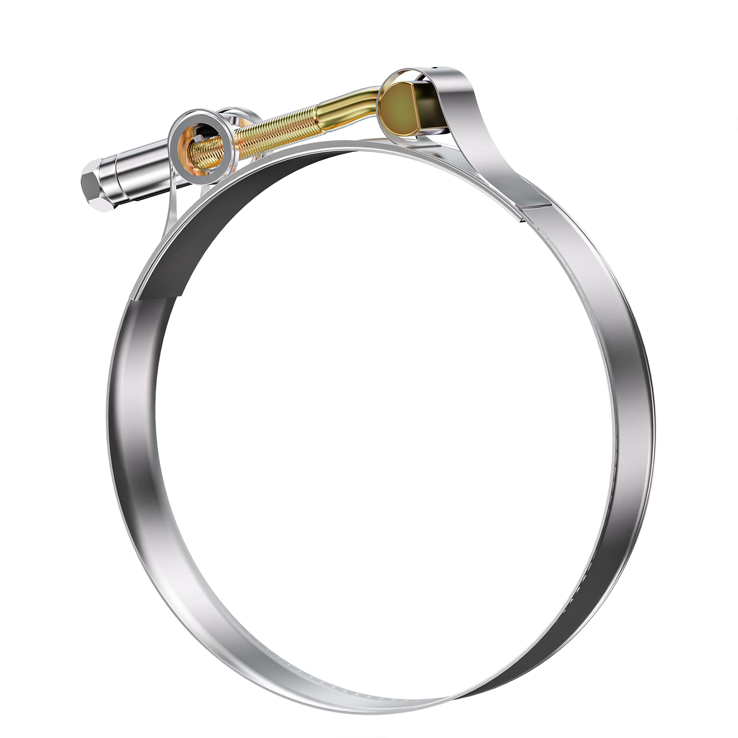 Paquete de 10 abrazaderas de manguera de tornillo en T de 36-40 mm para manguera de 1-3/16 pulgadas, abrazadera de entrada de manguera de radiador de acero inoxidable