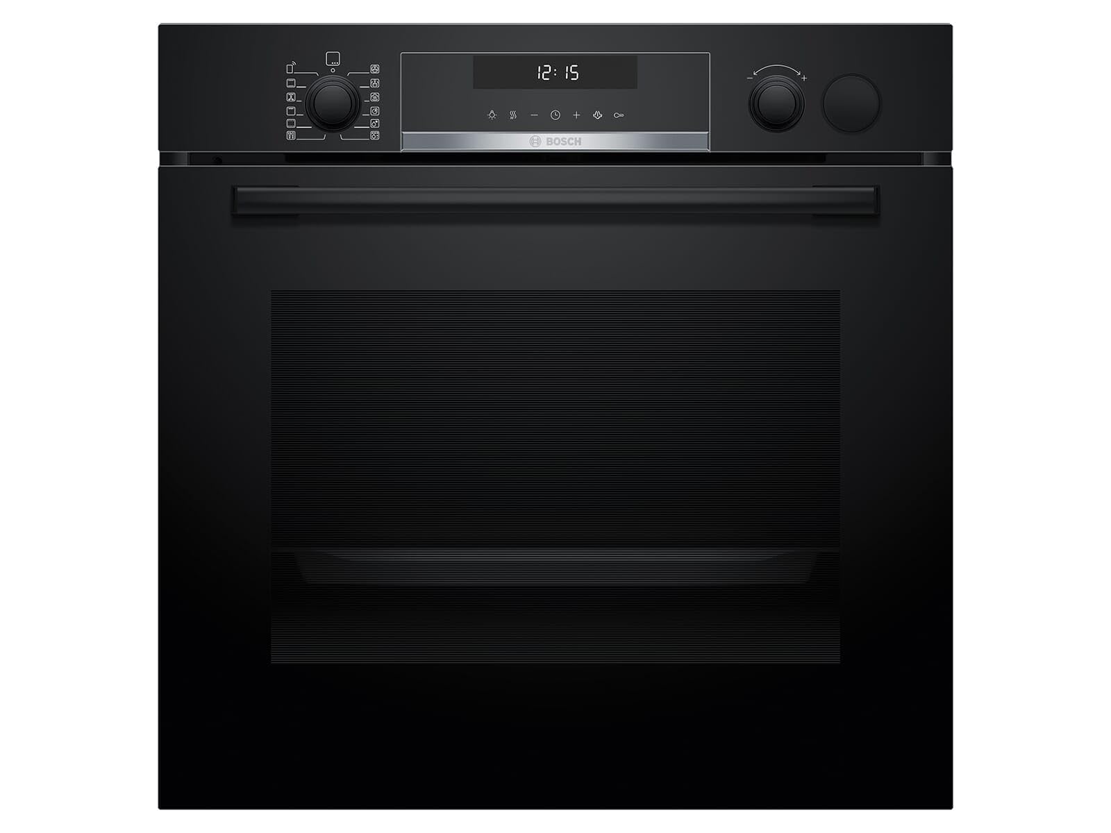 Bosch HRG578CB7, Serie 6, Smarter Einbau-Backofen mit Dampfunterstützung 60 x 60 cm, Made in Germany, Pyrolyse, Bratenthermometer, Air Fry Funktion, 3D-Heißluftfunktion, Soft Close, Backofenassistent