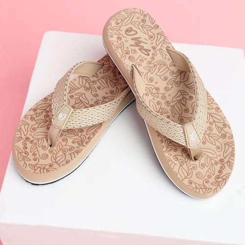 Image of GLEE Women Orthopedic Slippers Comfortable Slides Flip Flops | Lightweight Anti Slip Sliders for Indoor Outdoor Casual Daily Wear