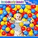 Hovenlay 100 Ball Pit Balls for Kids, Plastic Balls for Ball Pit, Play Balls for Toddlers Babies, Ideal for Ball Pit, Kiddies Pool, Indoor Playpen