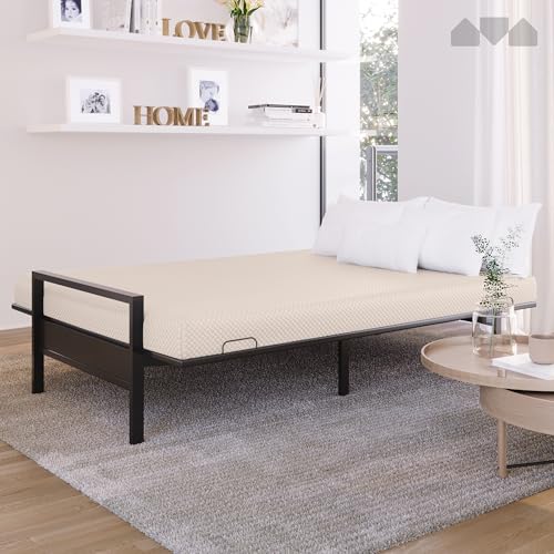 image for Milliard Full Size Futon Mattress, Ivory, 71 x 52 x 6 Inch, Memory Foa