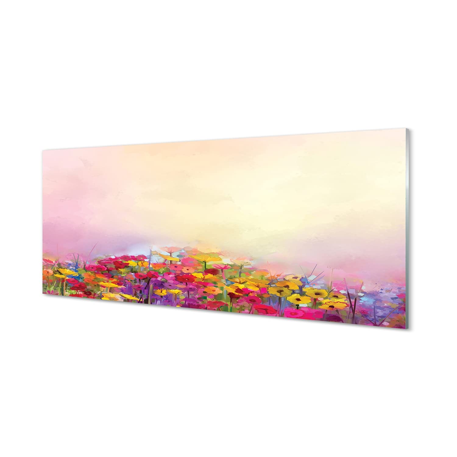Impression sur verre acrylique ciel fleur pour une chambre zen et lumineuse
